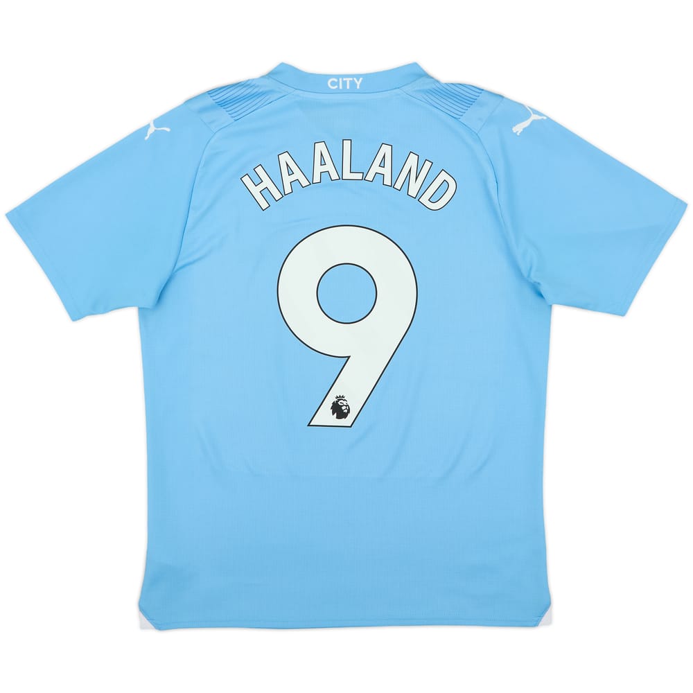 2023-24 Manchester City Home Shirt Haaland #9 - 8/10 - (M)