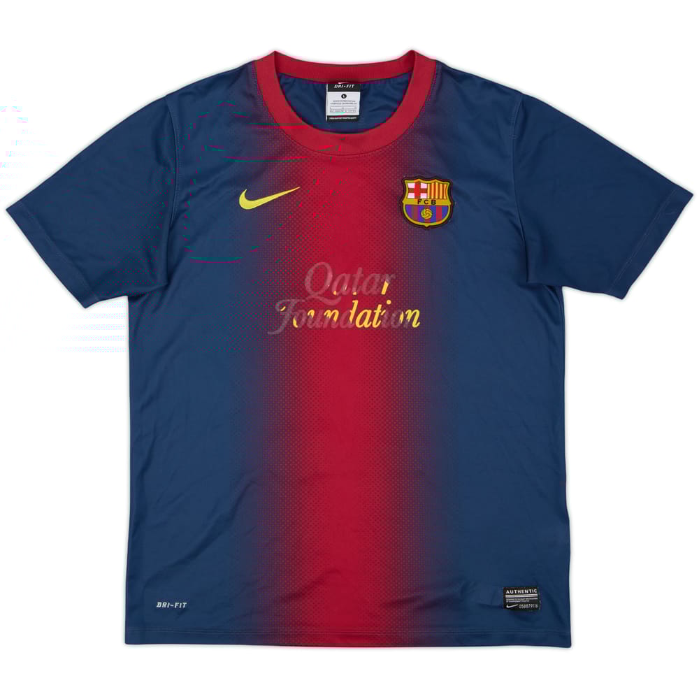 2012-13 Barcelona Basic Home Shirt - 4/10 - (L.Boys)