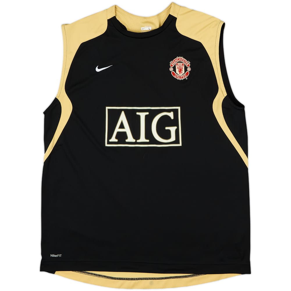 2007-08 Manchester United Nike Training Vest - 8/10 - (L)