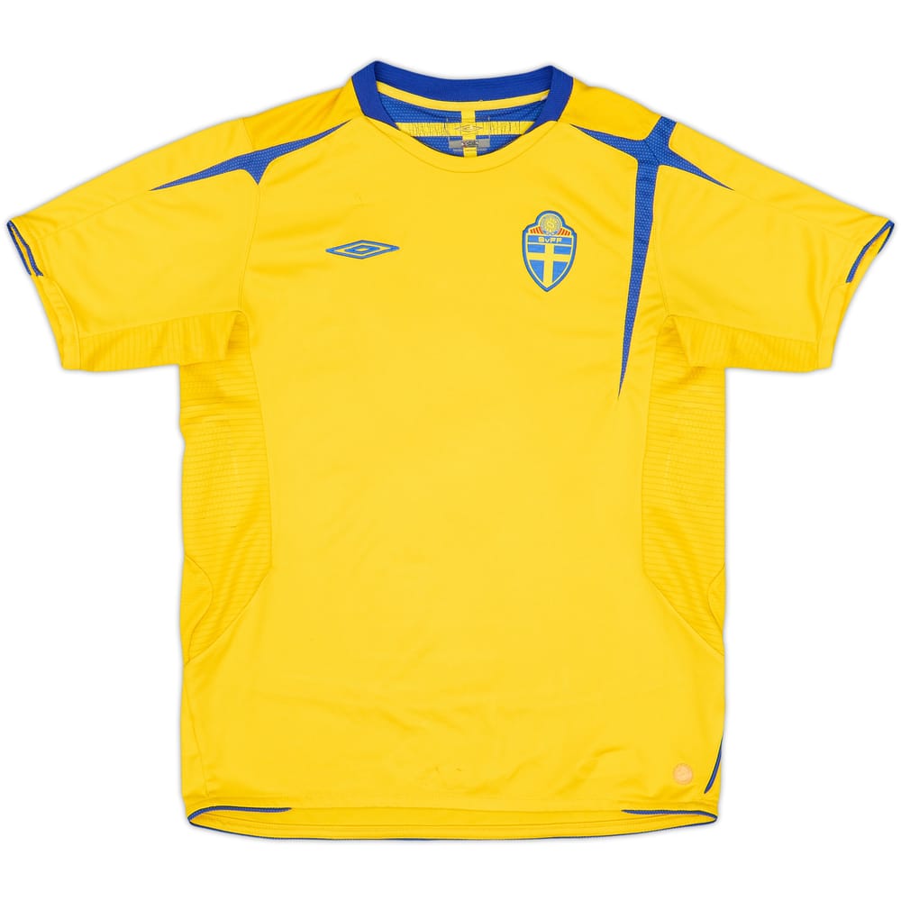 2005-06 Sweden Home Shirt - 8/10 - (XL.Boys)