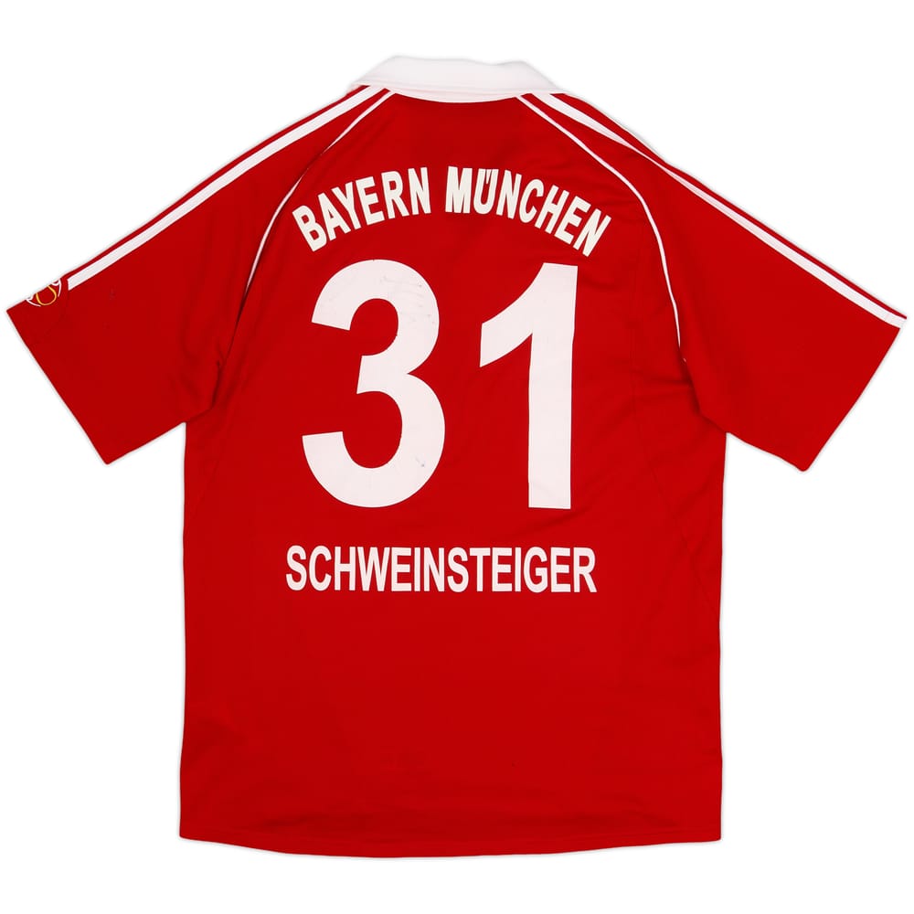 2006-07 Bayern Munich Signed Home Shirt Schweinsteiger #31 - 7/10 - (M)