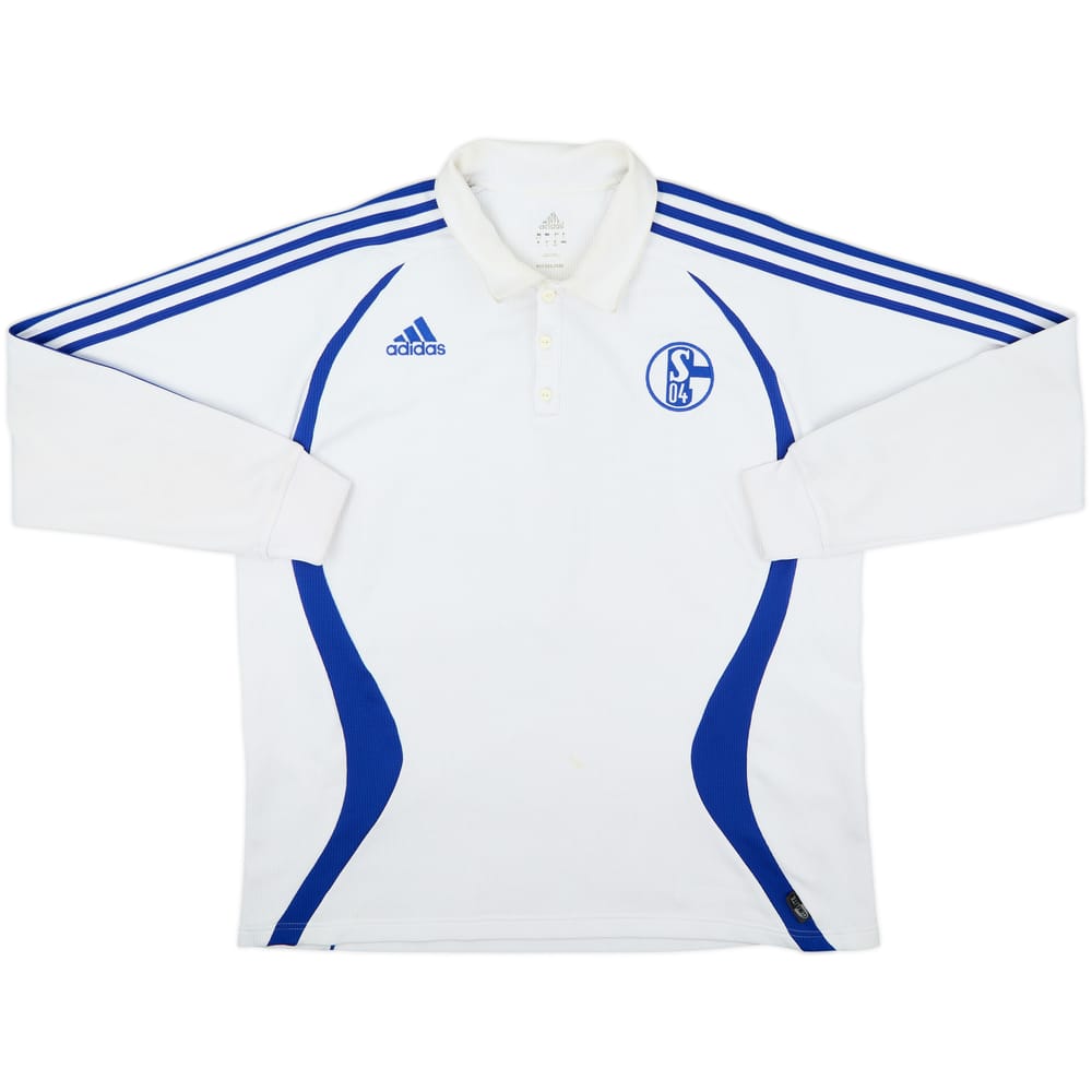 Camiseta polo de manga larga del Schalke 2006-07 - 7/10 - (XL)