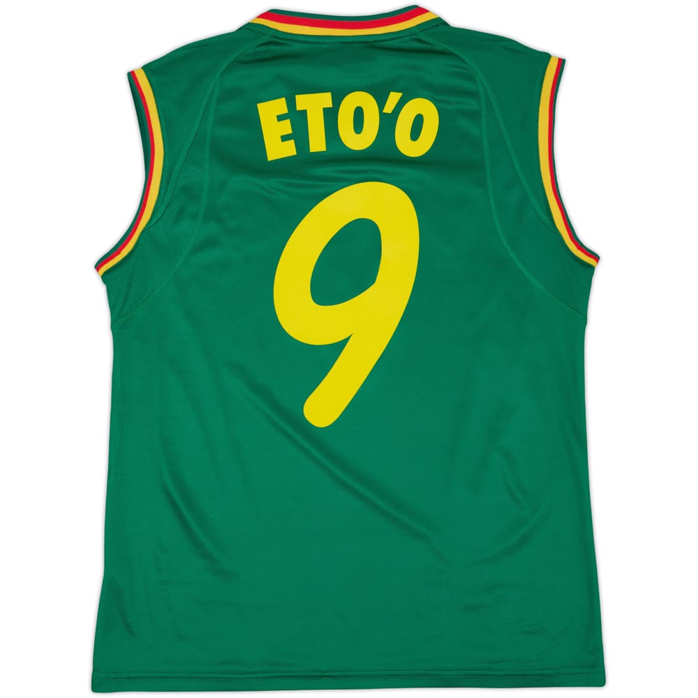 2002 Cameroon Home Vest Shirt Eto'o #9 - 6/10 - (L)