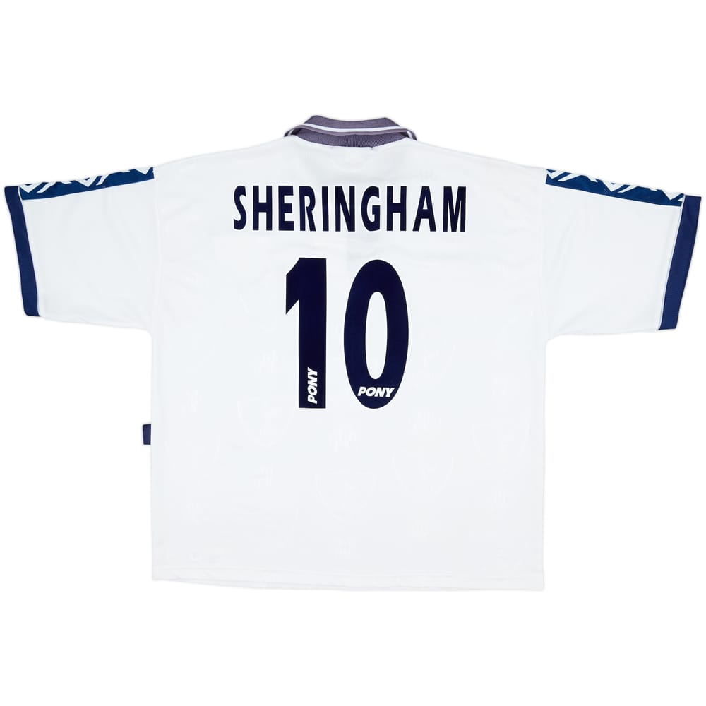1995-97 Tottenham Home Shirt Sheringham #10 - 6/10 - (XL)