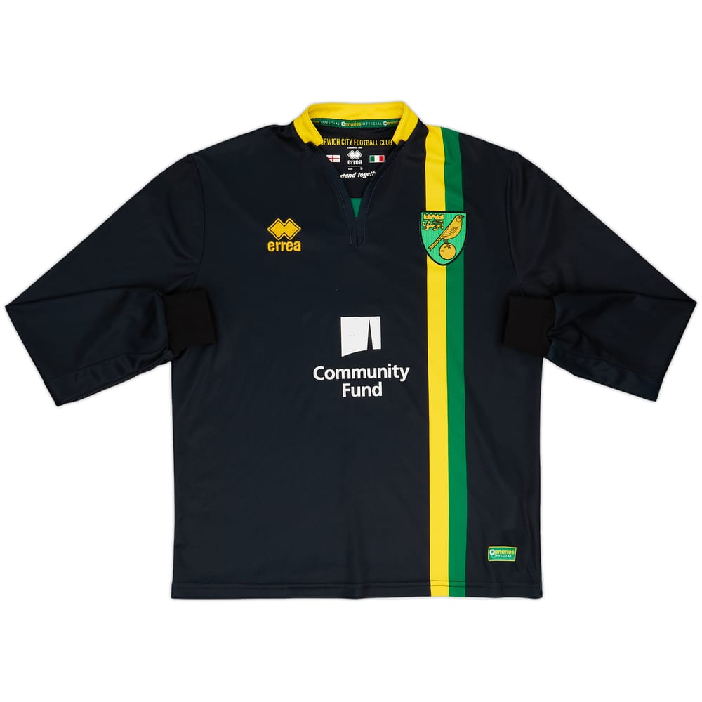 2016-17 Norwich Away L/S Shirt - 7/10 - (S)