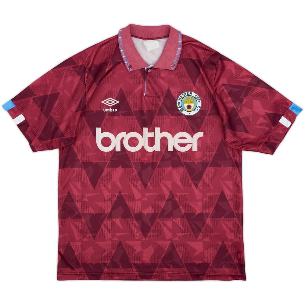 1990-92 Manchester City Away Shirt - 6/10 - (M)