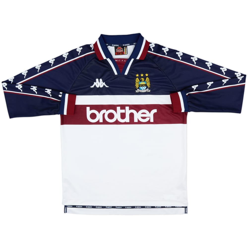 1997-98 Manchester City Away L/S Shirt - 8/10 - (M)