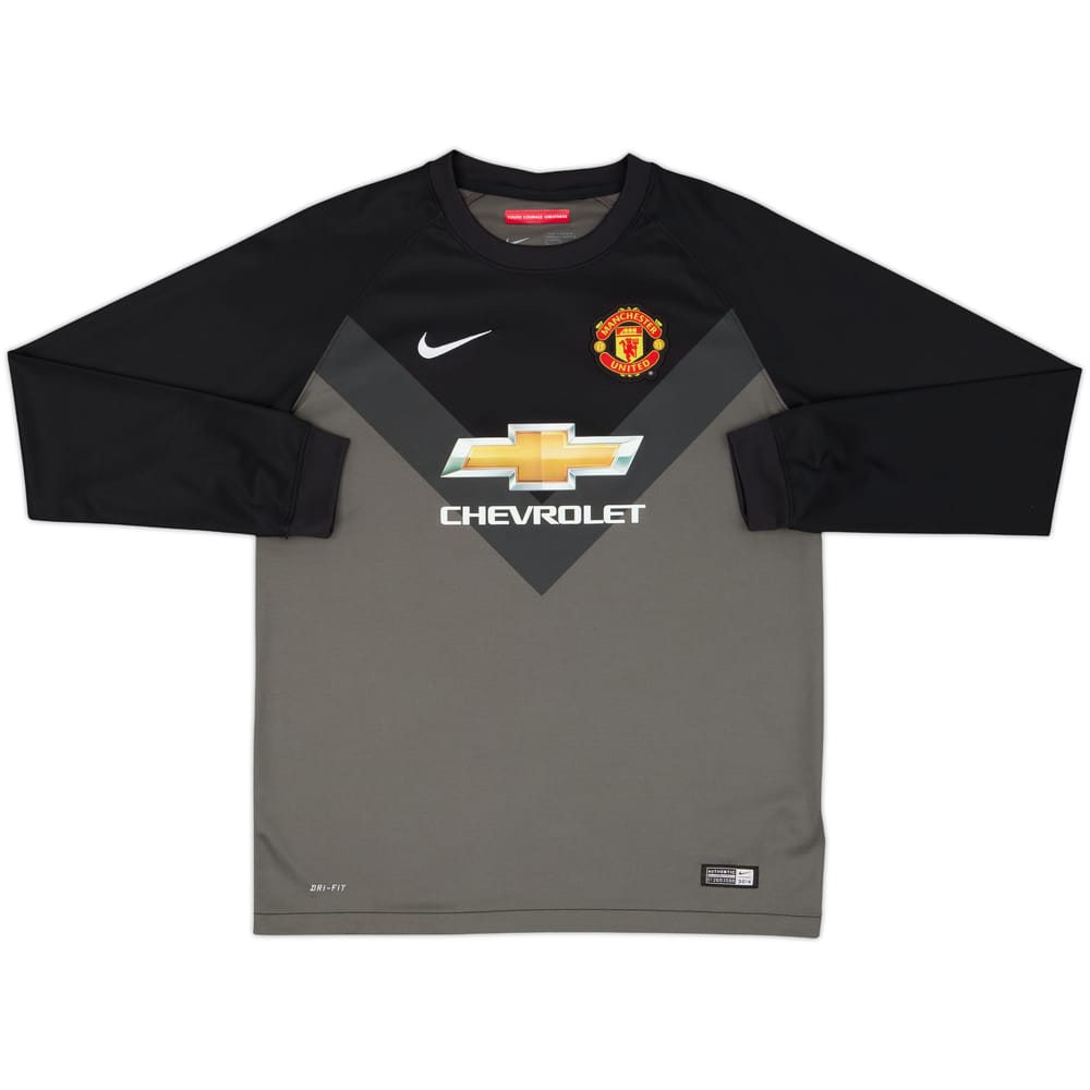 2014-15 Manchester United GK Shirt - 8/10 - (XL.Boys)