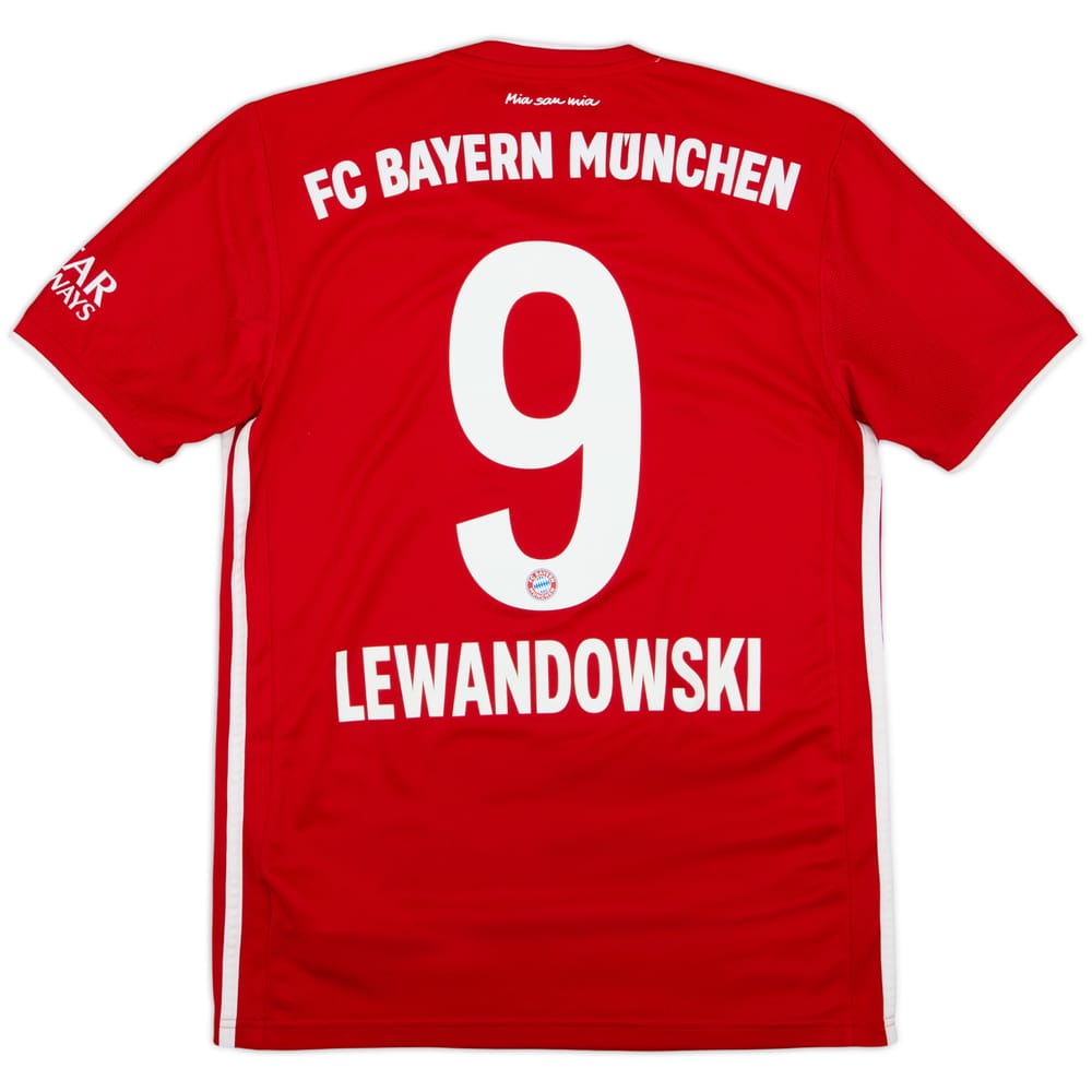2020-21 Bayern Munich Home Shirt Lewandowski #9 - 9/10 - (XS)