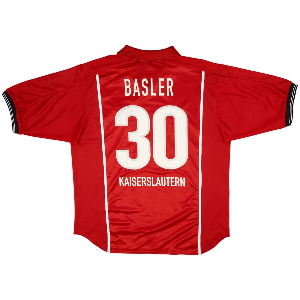 Camiseta de local firmada del Kaiserslautern 1999-00 Basler #30 - 7/10 - (XL)