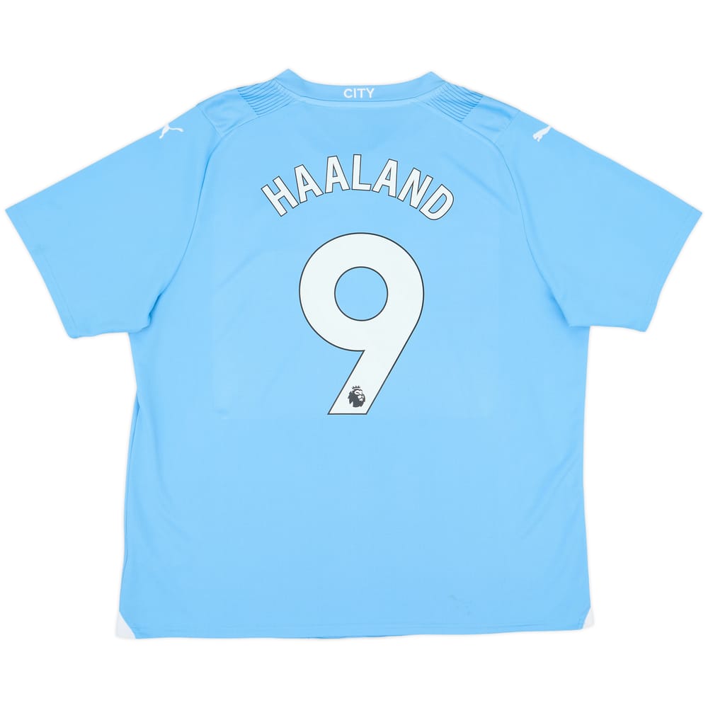 2023-24 Manchester City Home Shirt Haaland #9 - 7/10 - (XXL)