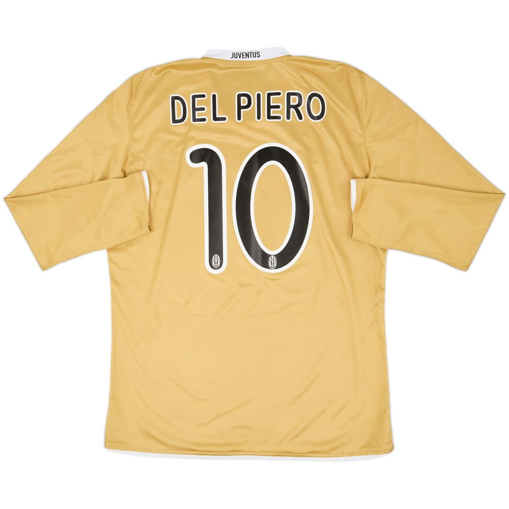 2008-09 Juventus Player Issue Away L/S Shirt Del Piero #10 - 6/10 - (XL)