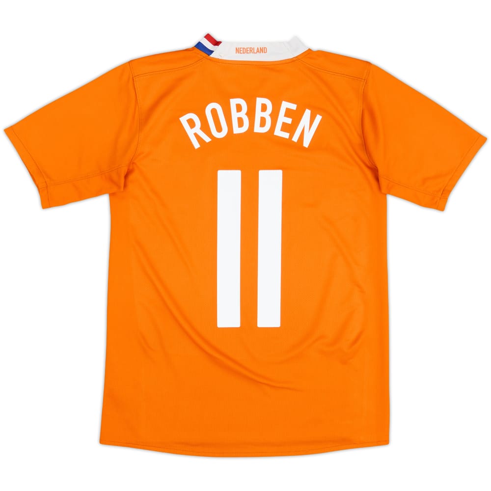 2008-10 Netherlands Home Shirt Robben #11 - 7/10 - (XL.Boys)