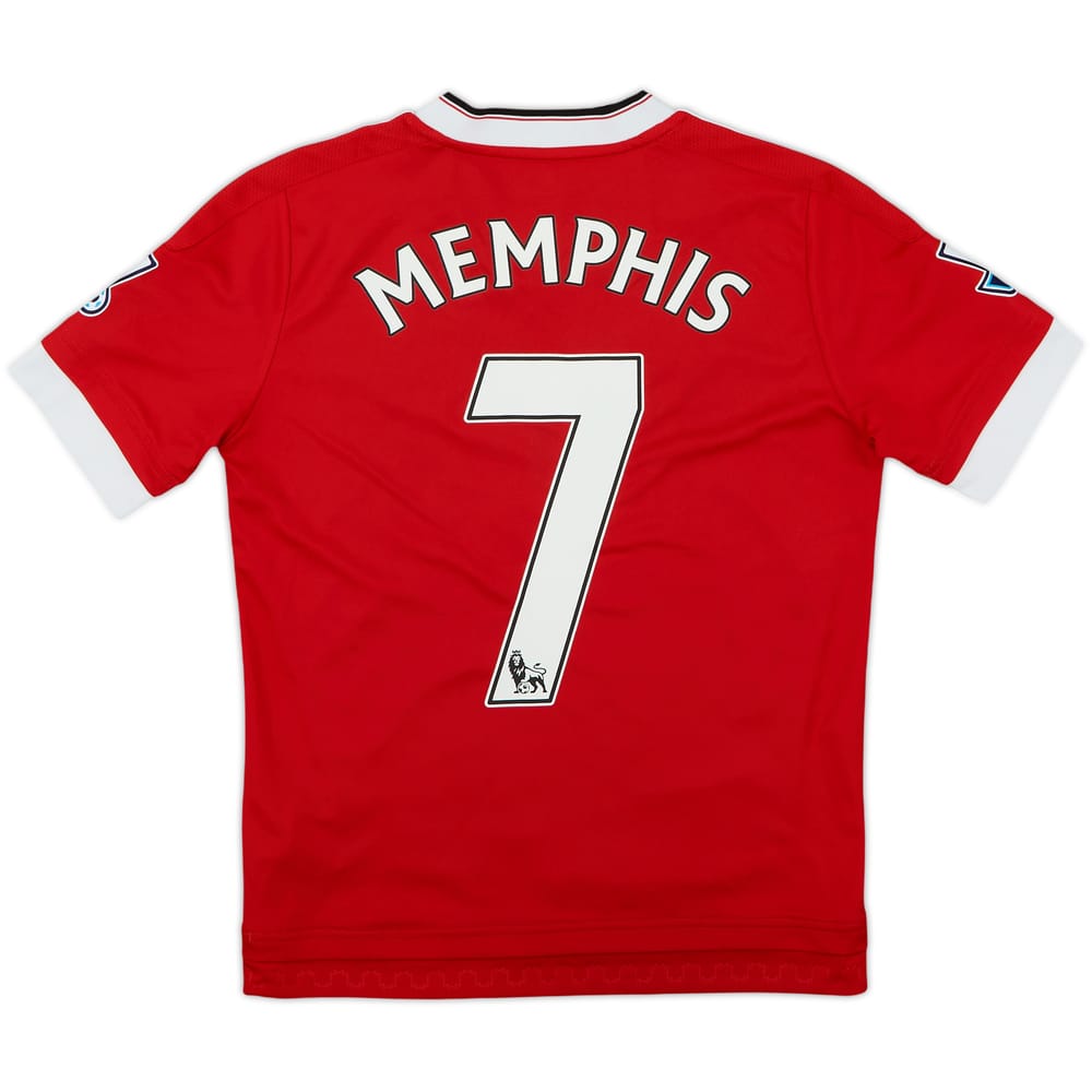 2015-16 Manchester United Home Shirt Memphis #7 - 9/10 - (M.Boys)