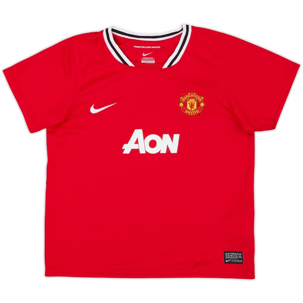 2011-12 Manchester United Home Shirt - 8/10 - (7-8 Years)