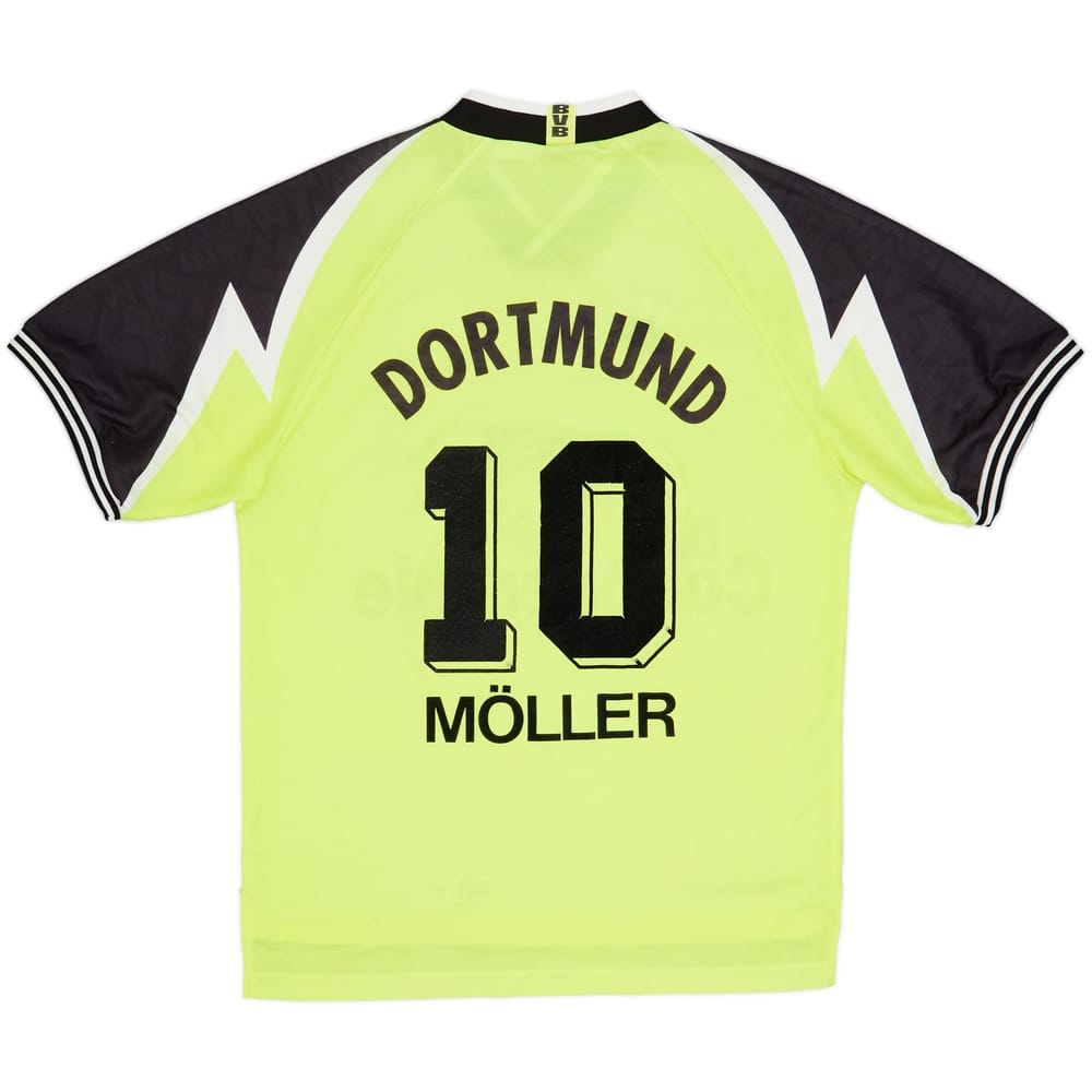 1995-96 Borussia Dortmund Home Shirt Moller #10 - 8/10 - (M)
