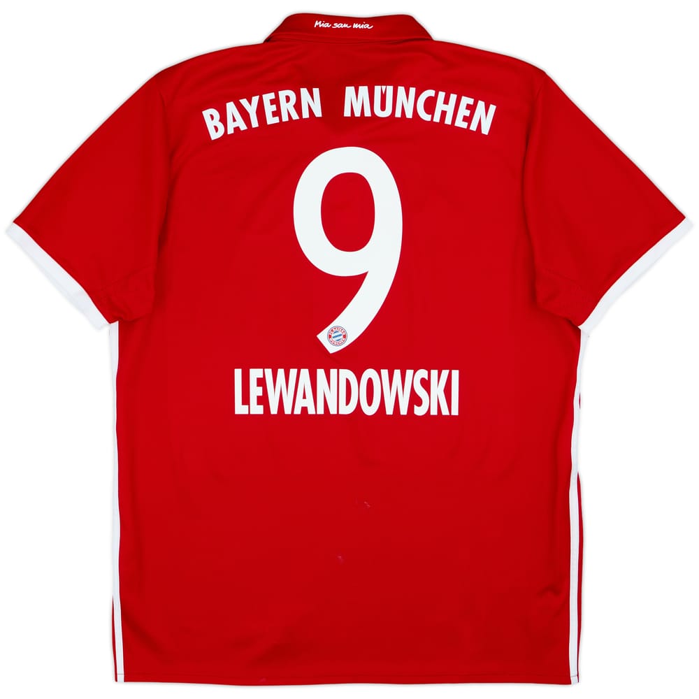 2016-17 Bayern Munich Home Shirt Lewandowski #9 - 6/10 - (L)