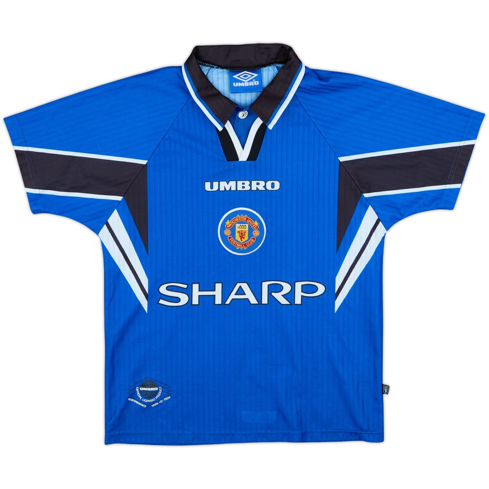 1996-98 Manchester United Third Shirt - 8/10 - (L.Boys)