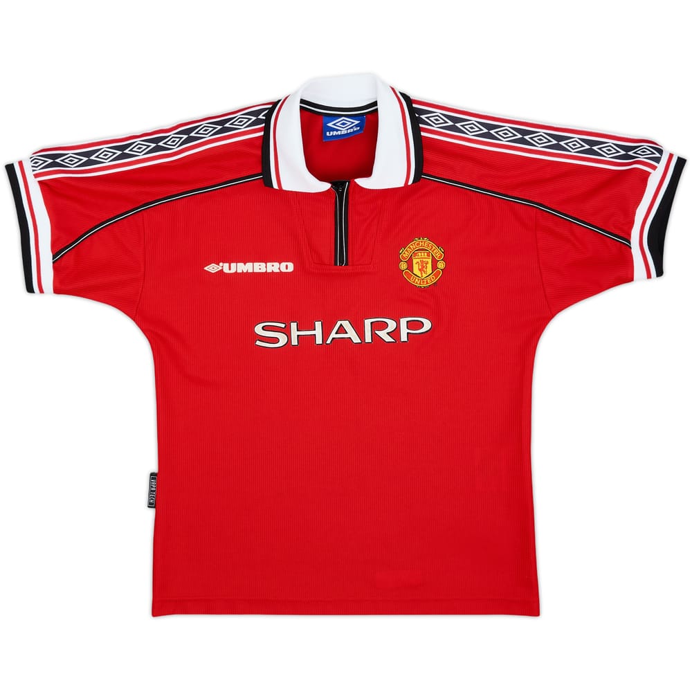 1998-00 Manchester United Home Shirt - 8/10 - (L.Boys)