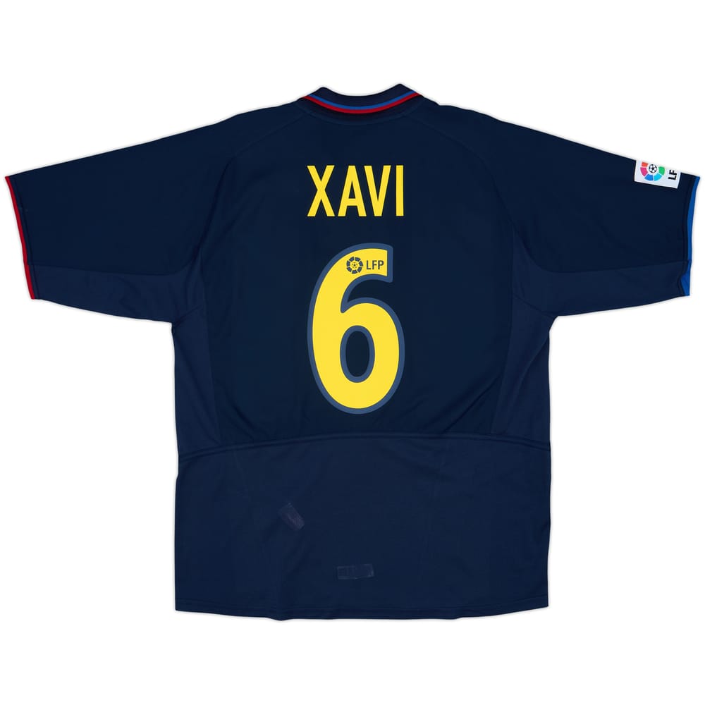 2002-03 Barcelona Away Shirt Xavi #6 - 8/10 - (L)