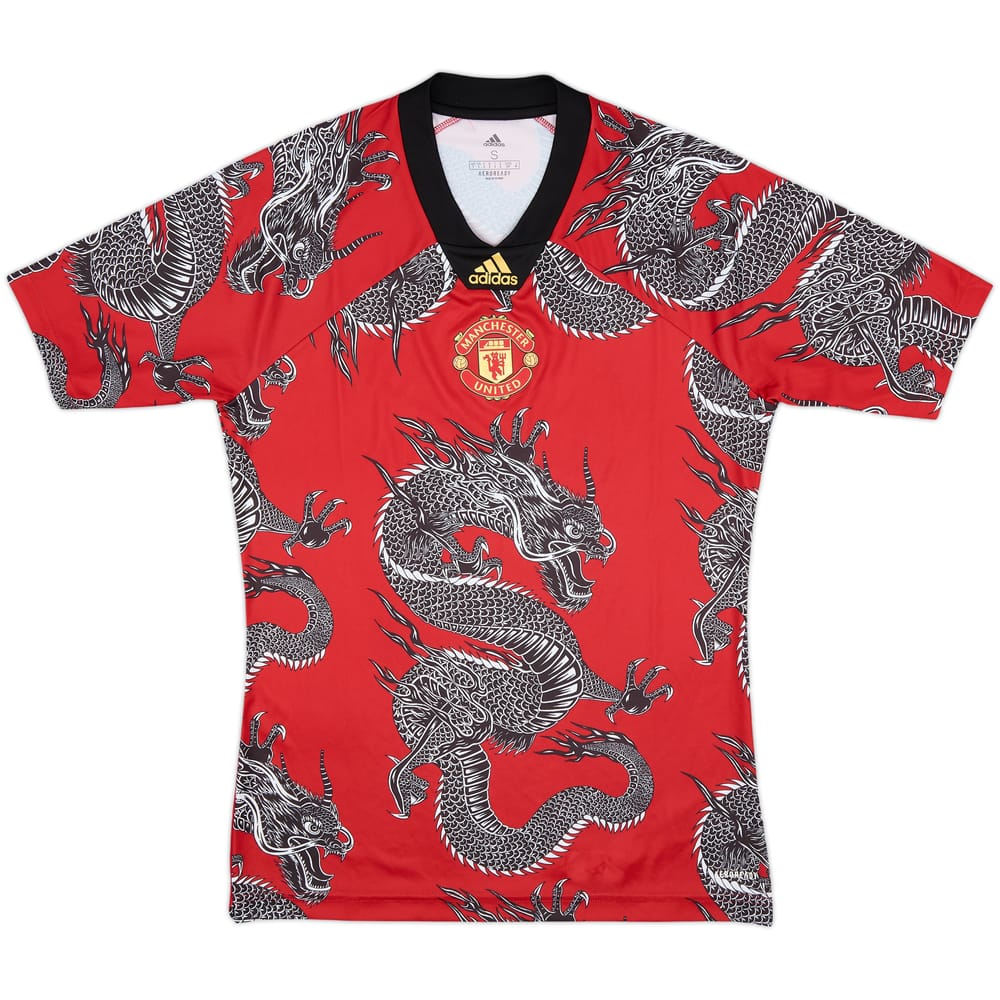 2019-20 Manchester United adidas Chinese New Year Training Shirt - 10/10 - (S)