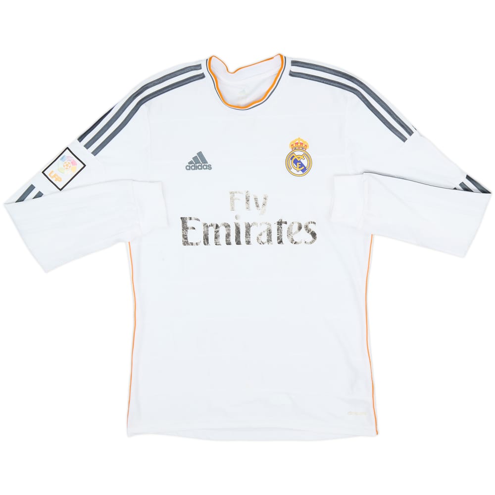 2013-14 Real Madrid Home L/S Shirt - 4/10 - (M)