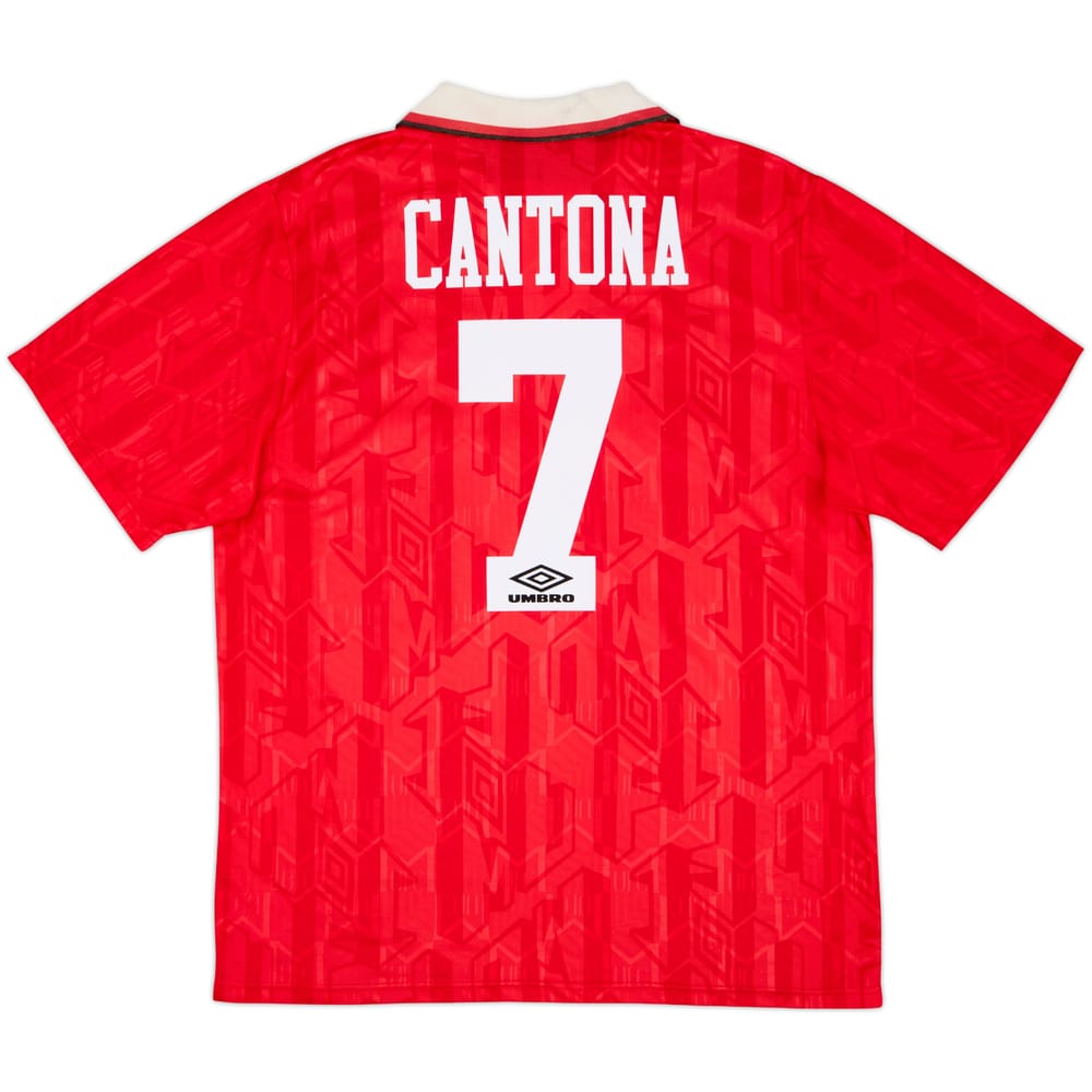 1992-94 Manchester United Home Shirt Cantona #7 - 7/10 - (L)