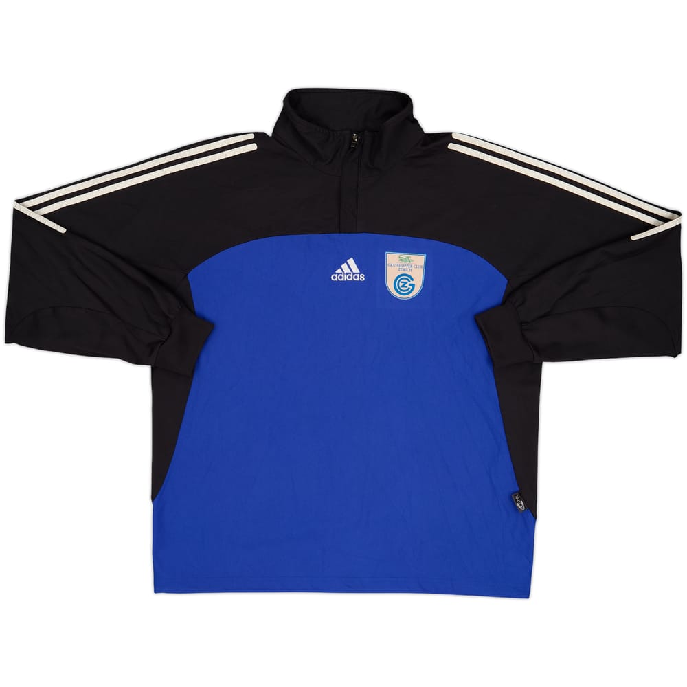 2002-03 Grasshoppers adidas Top de entrenamiento con cremallera de 1/4 - 5 de 10 - (L/XL)