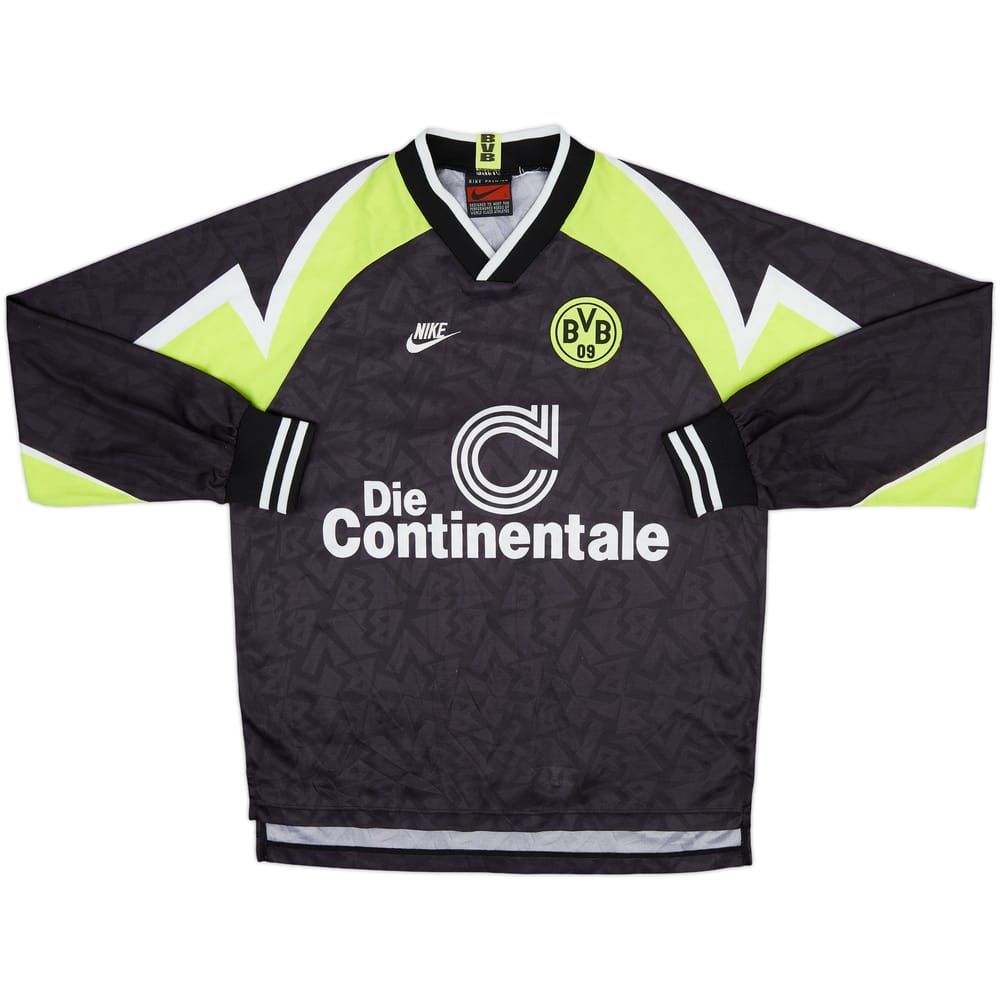 1995-96 Borussia Dortmund Deutscher Meister Away L/S Shirt - 6/10 - (L)