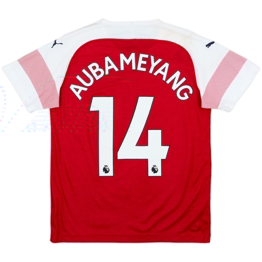 2018-19 Arsenal Home Shirt Aubameyang #14 - 6/10 - (L.Boys)