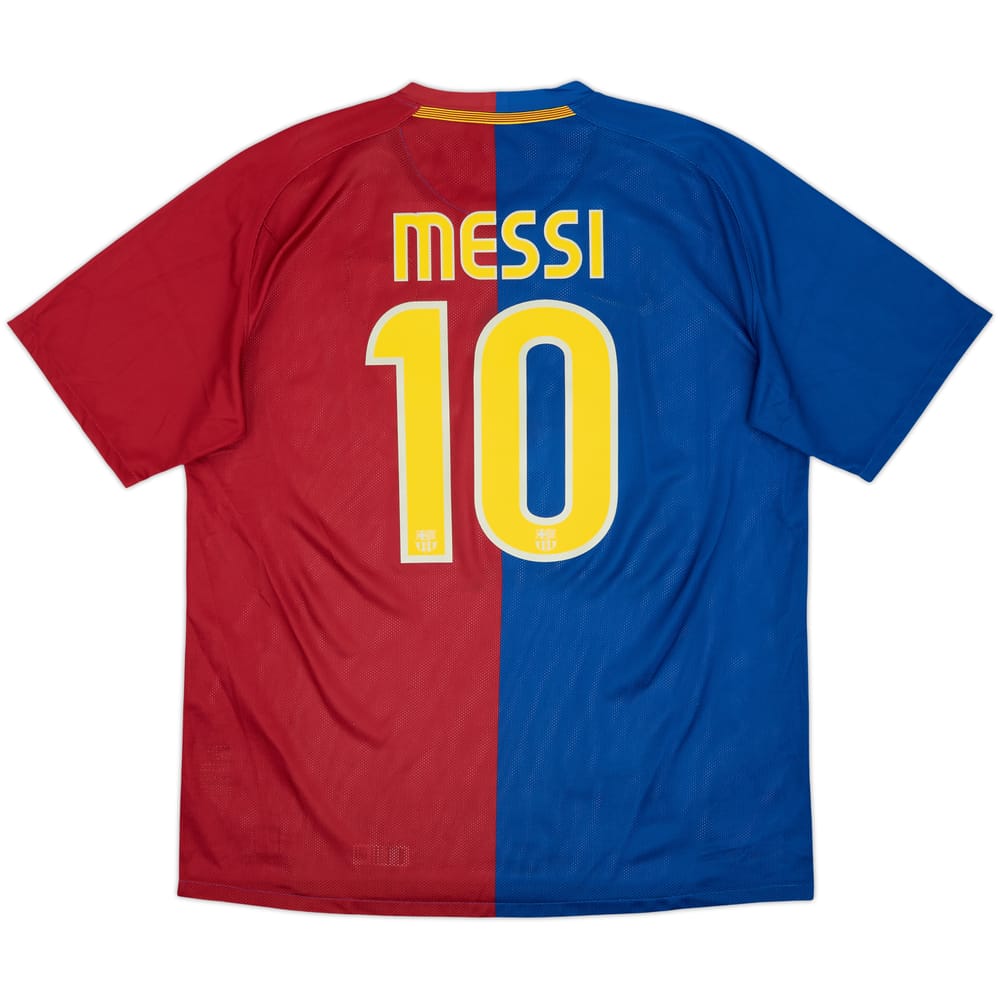 2008-09 Barcelona Player Issue Home Shirt Messi #10 - 10/10 - (XL)