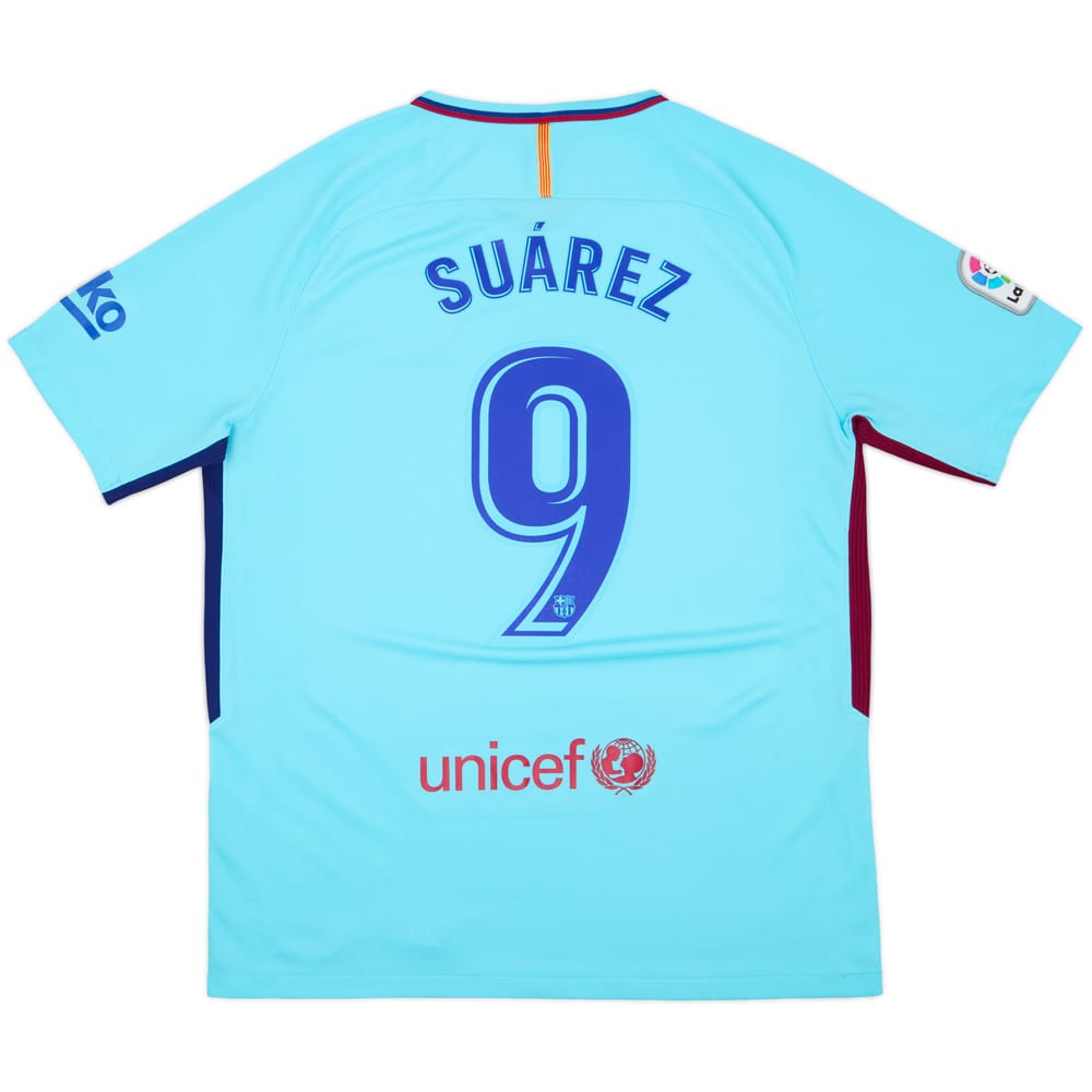 2017-18 Barcelona Away Shirt Suarez #9 - 8/10 - (L)