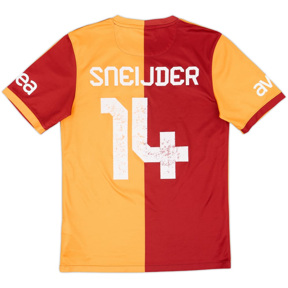 2013-14 Galatasaray Home Shirt Sneijder #14 - 6/10 - (S)