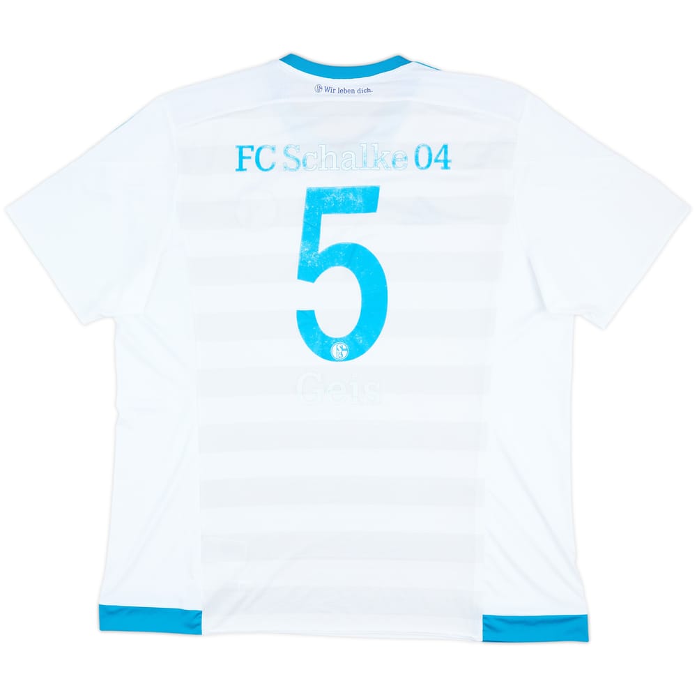 2015-17 Schalke Away Shirt Geis #5 - 5/10 - (XXL)