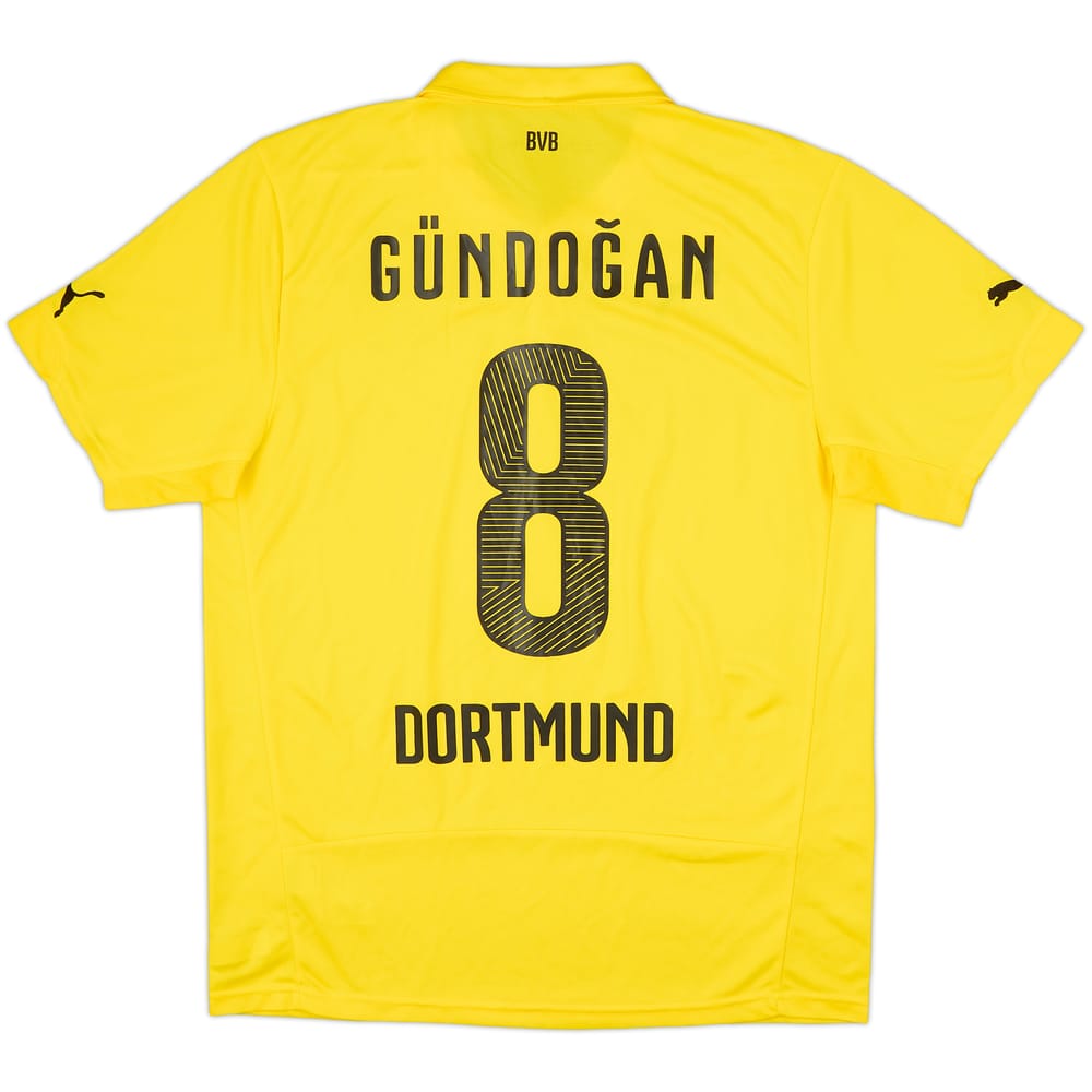 2014-15 Dortmund CL Home Shirt Gundogan #8 - 9/10 - (L)