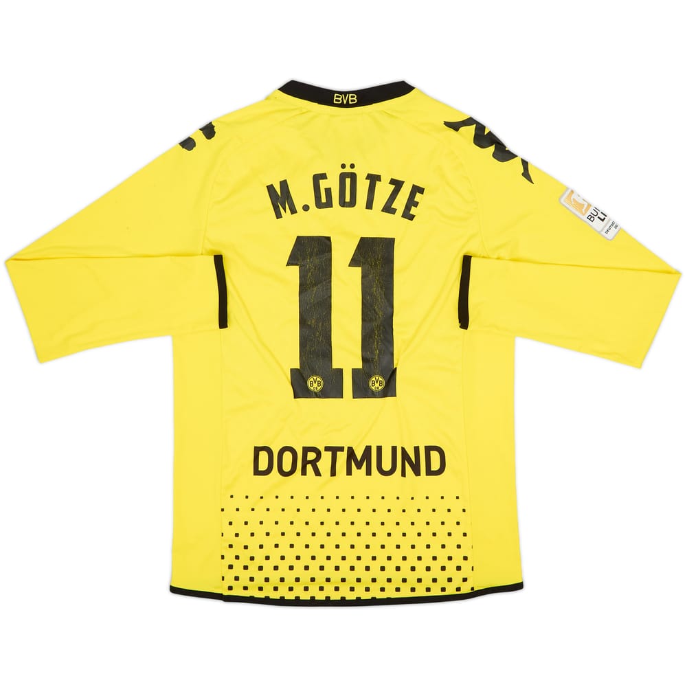 2011-12 Borussia Dortmund Home L/S Shirt M. Gotze #11 - 5/10 - (M)