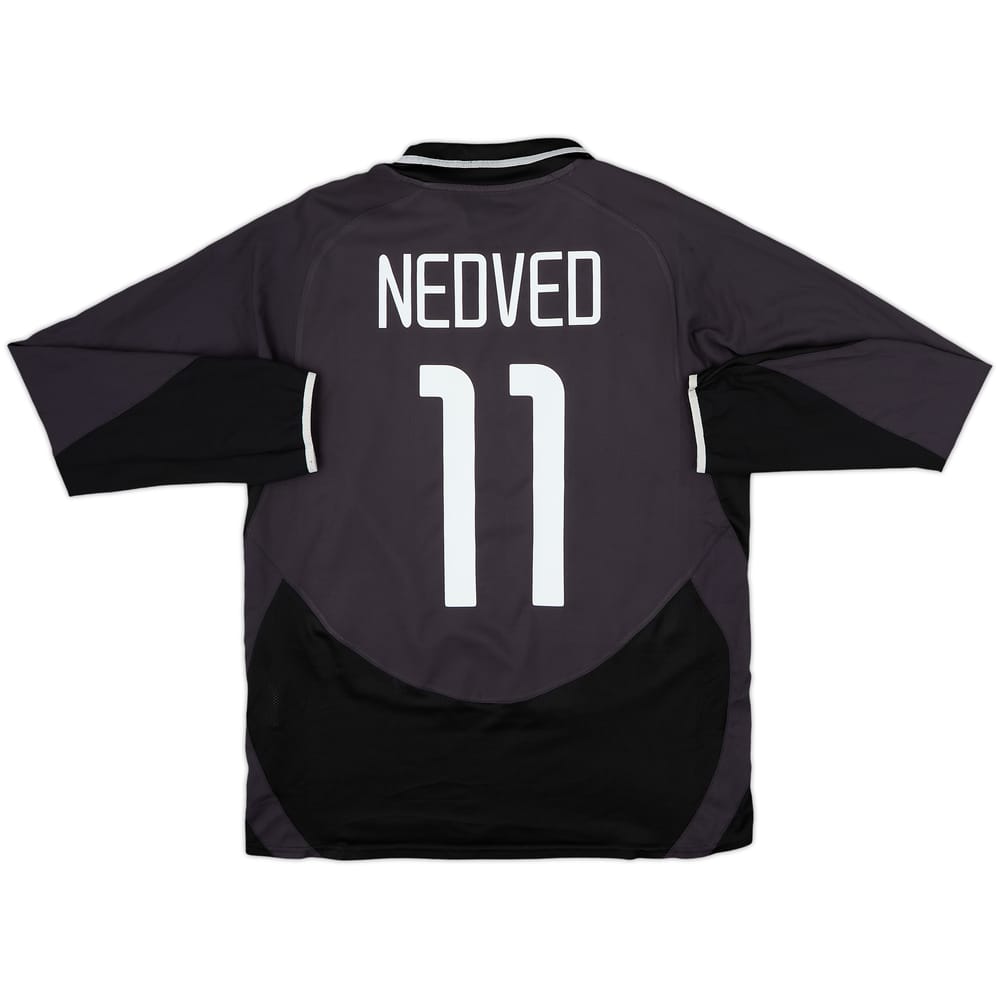 2003-04 Juventus Player Issue Third L/S Shirt Nedved #11 - 7/10 - (M)