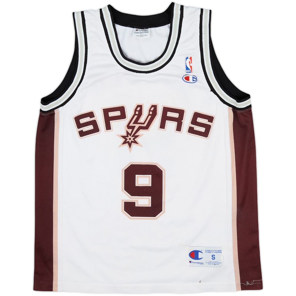 2002-10 San Antonio Spurs Parker #9 Champion Home Jersey - 4/10 - (S)