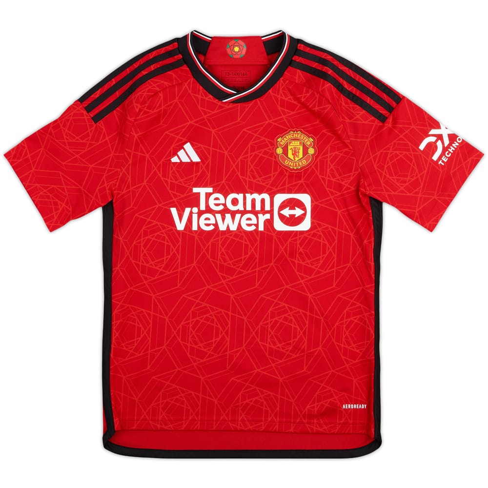 2023-24 Manchester United Home Shirt - 9/10 - (L.Boys)