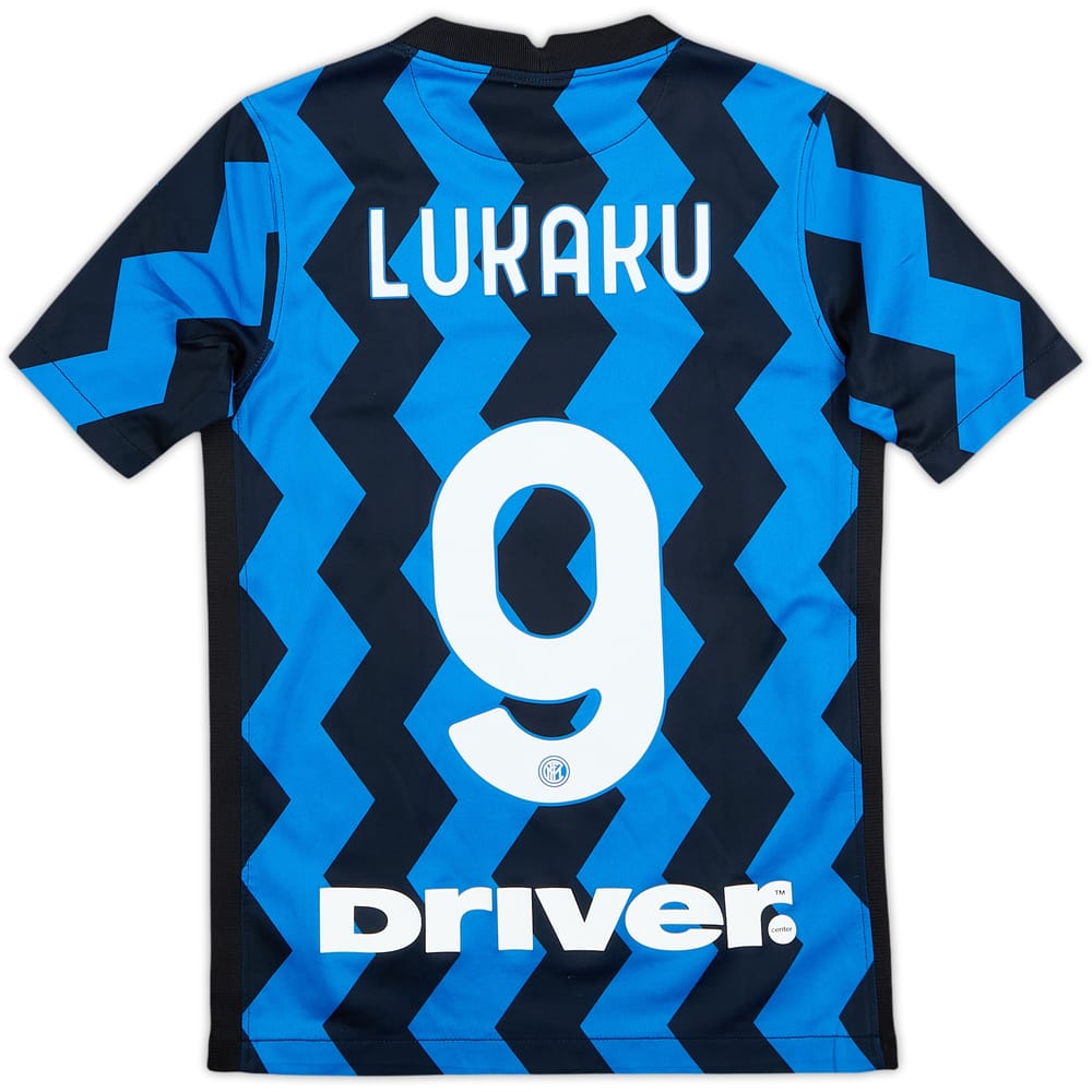 2020-21 Inter Milan Home Shirt Lukaku #9 - 8/10 - (5-6 Years)