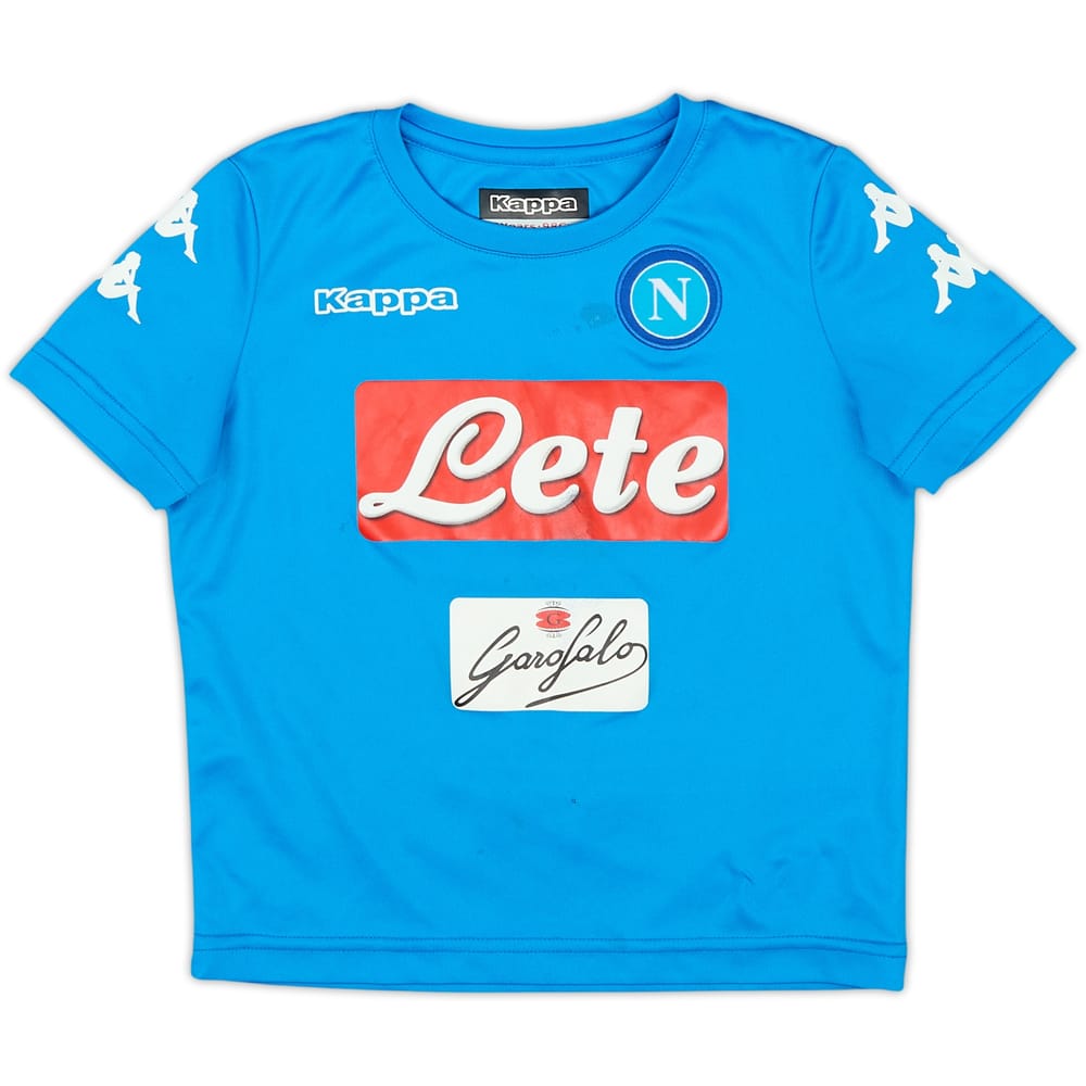 2016-17 Napoli Home Shirt - 6/10 - (3-4 Years)