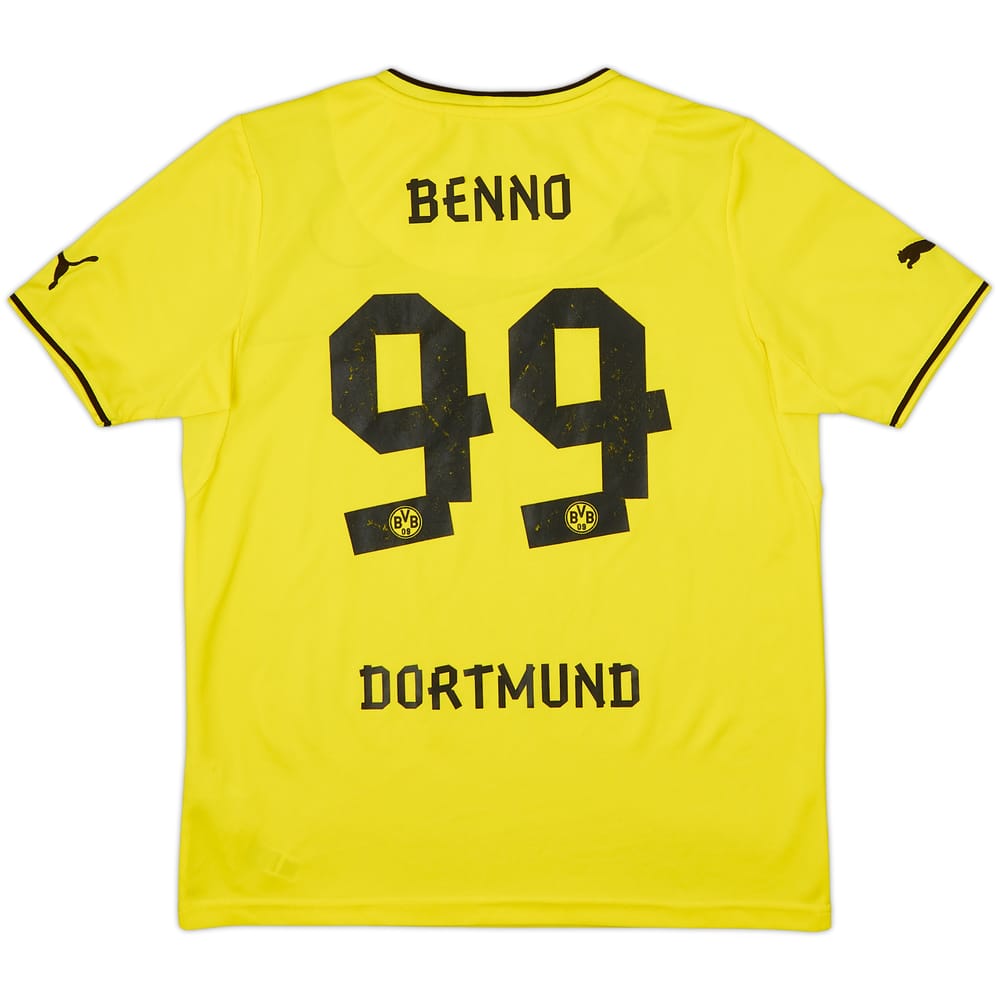 Camiseta de local de invierno del Borussia Dortmund 2013-14 Benno #99 - 8/10 - (XL.Niños)