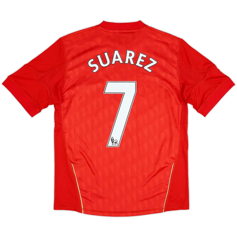 2010-12 Liverpool Home Shirt Suarez #7 - 8/10 - (L.Boys)