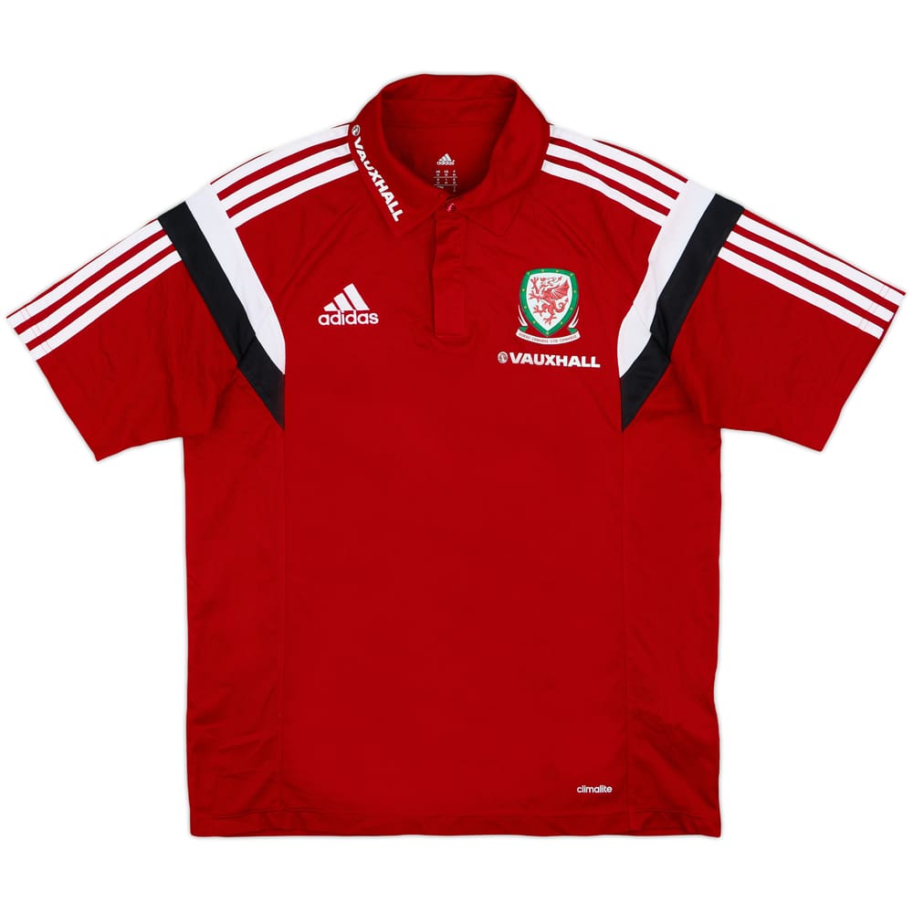 2013-14 Wales adidas Polo Shirt - 8/10 - (M)