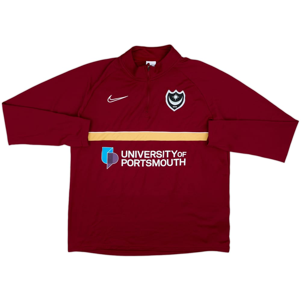 Sudadera de entrenamiento con cierre de 1/4 Nike del Portsmouth 2021-22 - 7/10 - (L)