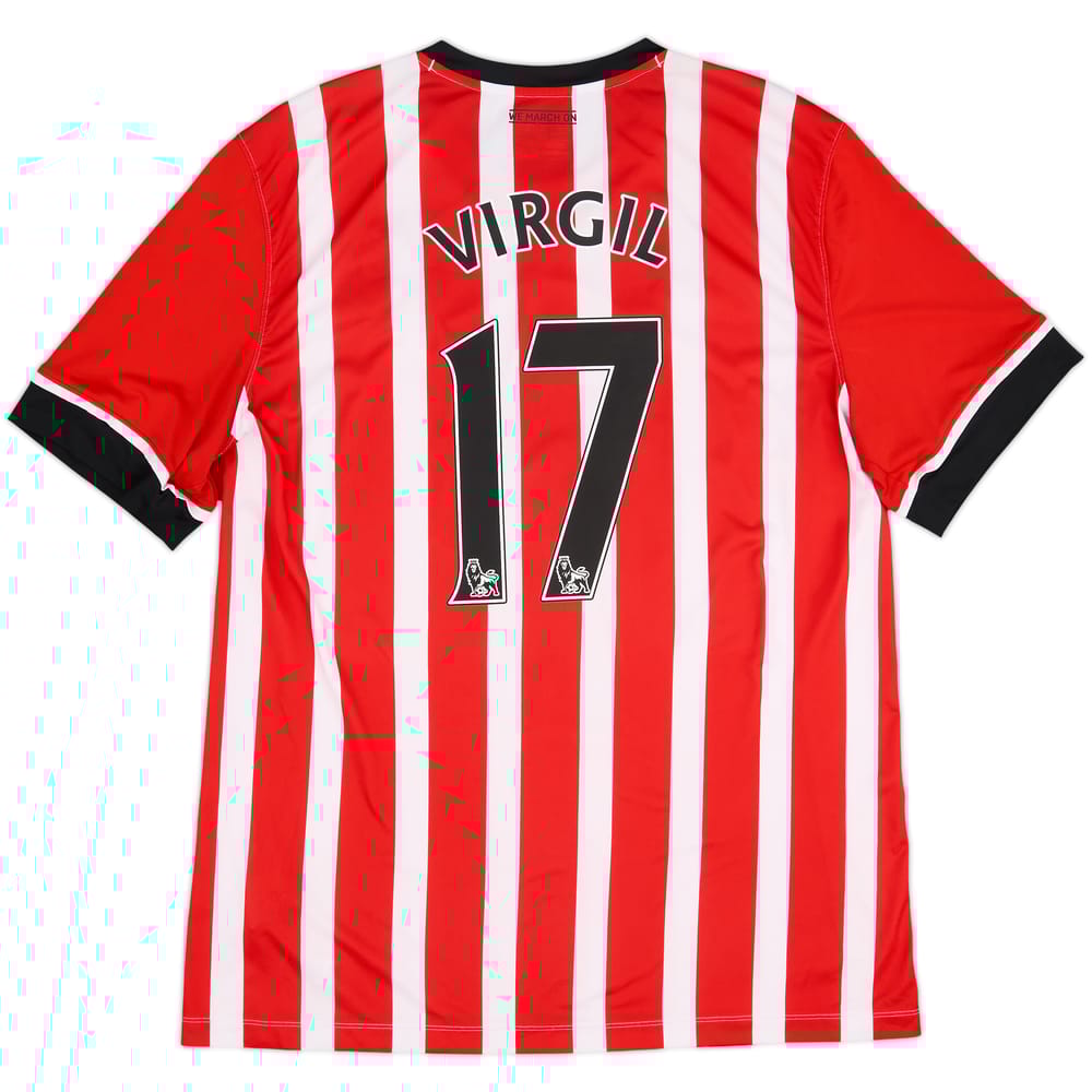 2016-17 Southampton Home Shirt Virgil #17 - 6/10 - (XXL)