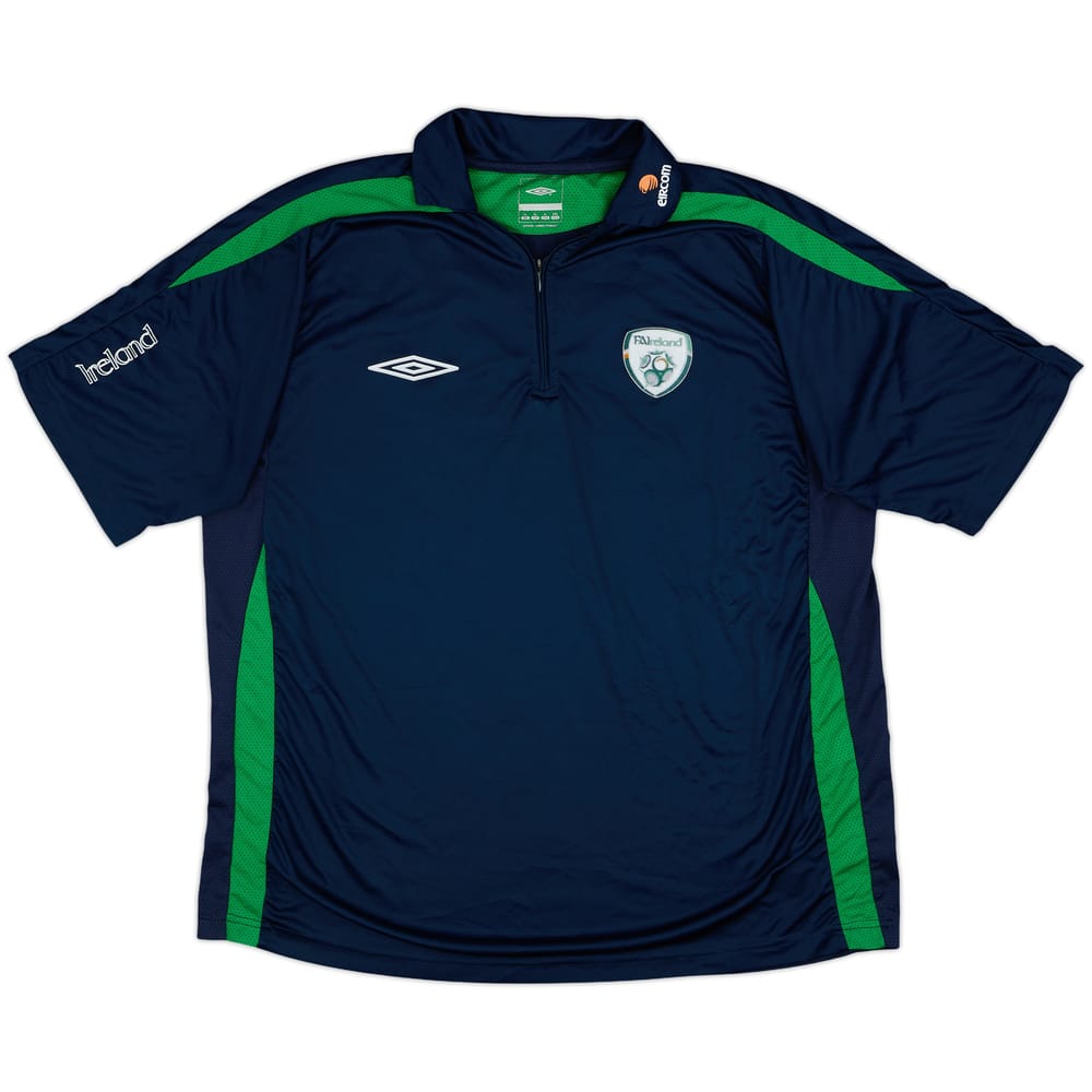 2007-08 Ireland Umbro 1/4 Zip Polo Shirt - 7/10 - (XL)