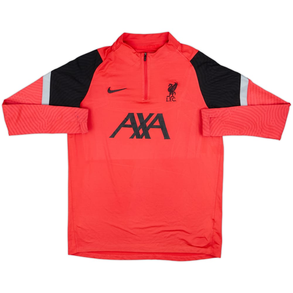 2020-21 Liverpool Nike 1/4 Zip Drill Top - 6/10 - (L)