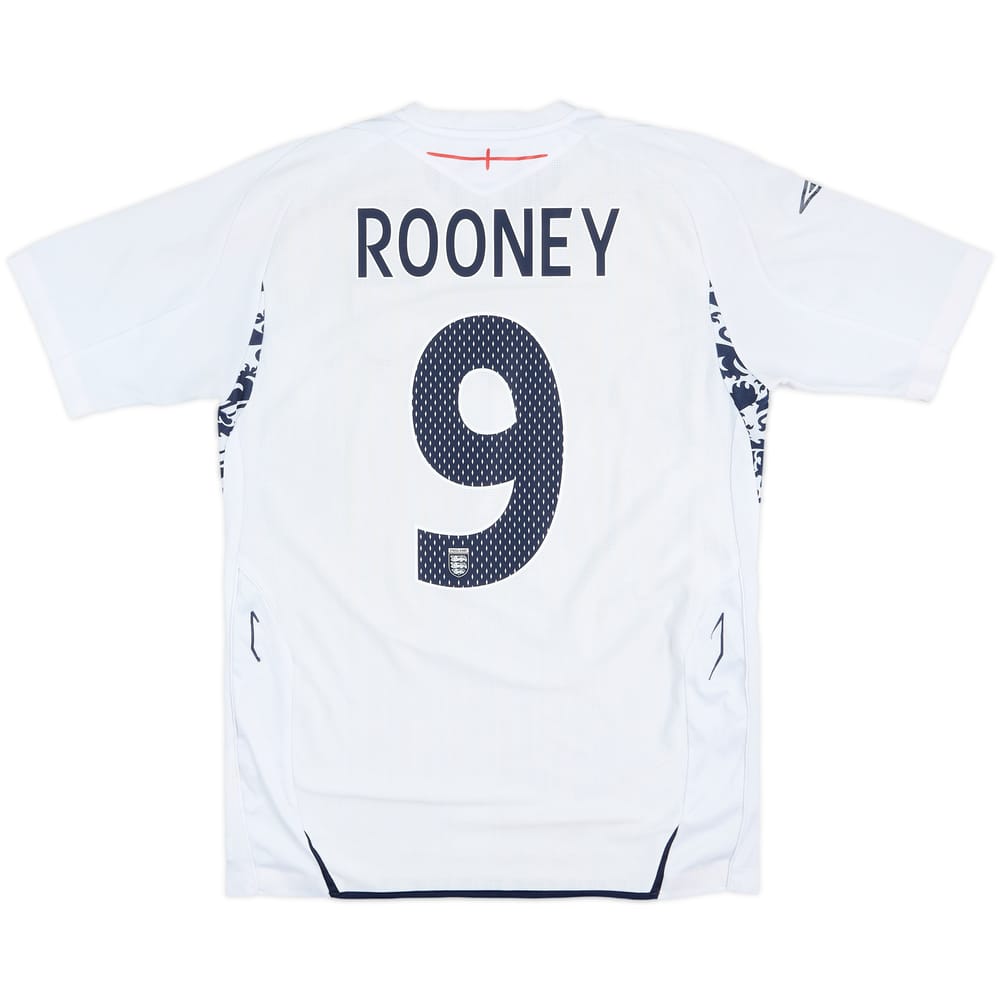2007-09 England Home Shirt Rooney #9 - 5/10 - (M)