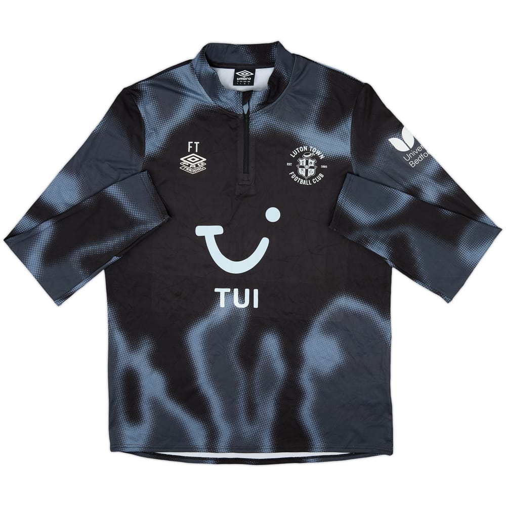 2021-22 Sudadera 1/4 Zip Umbro edición para personal del Luton FT - 8/10 - (L)